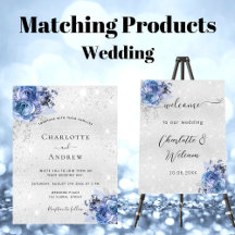 Wedding - Silver and blue