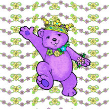 Cute Purple Princess Teddy Bear