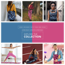 Pink and Blue Camouflage Pattern