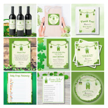 Little Lucky One Shamrock Baby Outfit Baby Shower 