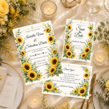 Radiant Sunflower Autumn Charm Wedding