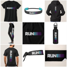 Black Ombré Run Active Sports