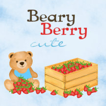 Beary Berry Cute Cub Strawberry Birthday Boy
