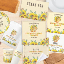 Colorful Fall Vibe Thanksgiving Dinner Party