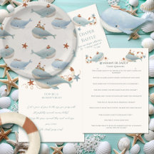 Adorable Whale Baby Shower Baby
