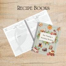 Fillable Recipe Books