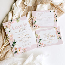 Blush pink wildflower bridal shower