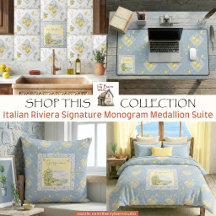 Italian Riviera Signature Monogram Medallion Suite