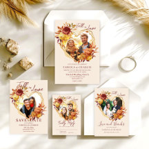 Floral Boho Fall in Love Photo Wedding Suite