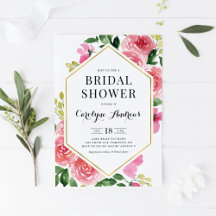 Pink Watercolor Roses Spring