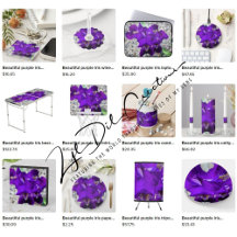 Gifts with beautiful purple iris design