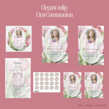Elegant tulip First Communion