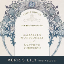 William Morris Lily Dusty Blue v03