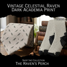Vintage Celestial Raven - Dark Academia Print