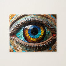 Beautiful Mosaic Eye Jigsaw Puzzle 