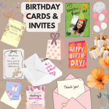 Birthday Cards & Invites