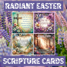 Radiant Easter Scripture Cards