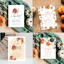 Pumpkin Fall invitation