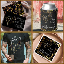 Stunning Black & Gold Surprise 21st Birthday Party