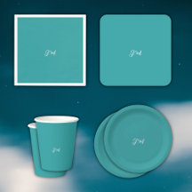 Blue Green Coctail Party Neutral Solid Color Suite