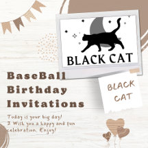BaseBall Birthday Invitations