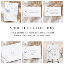 Little Butterfly Blue Boy Baby Shower