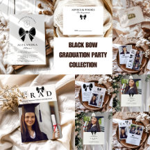 Photo Black Bow Graduation Party 