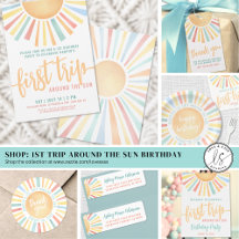 First Trip Around The Sun 1st Birthday Party