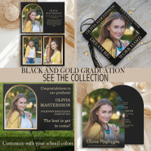BLACK AND GOLD GRADUATION COLLECTION