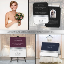 Monochrome Luxe Bridal Shop Branding Collection