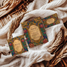 Baroque Floral Mardi Gras Masquerade