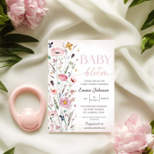 Baby in Bloom Wildflower Baby Shower Collection