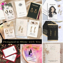Custom Earring Display Cards Collection