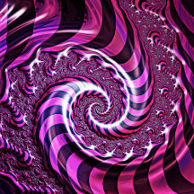 Pink and Black Spiral Illusion