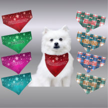 Christmas Dog Bandanas