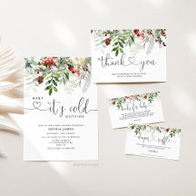 Evergreen baby it's cold outside baby shower