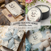 Gothic Rocking Horse Baby Shower | Rock a Bye Baby