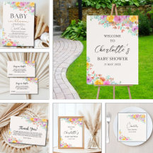 Baby in Bloom Wildflowers Floral Baby Shower