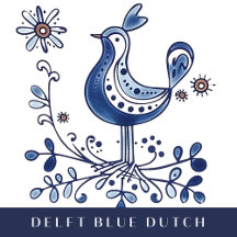 Delft Blue Dutch Birds, Flowers & Creatures
