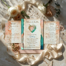 Blush Baroque Scroll and Sacred Heart Wedding