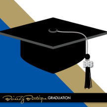 Royal Blue & Bronze Gold Graduation