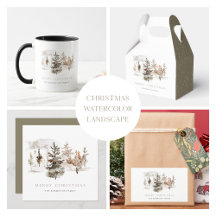 Christmas winter landscape