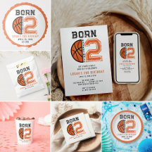Born 2 Ball Basketball 2nd Birthday Party Collecti