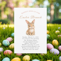 Easter Bunny Rabbit with flowers