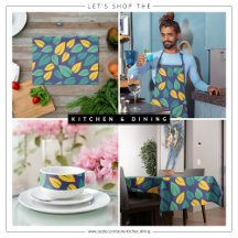 Green and Yellow Falling Leaves Pattern Art