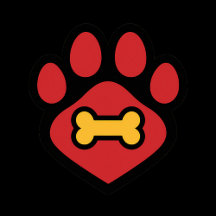 Red Pawprint & Bone – Dog Lover Collection
