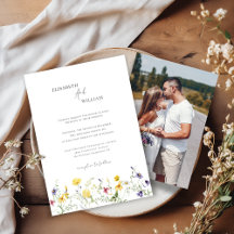 Chic Floral Blooms & Butter Yellow wildflowers