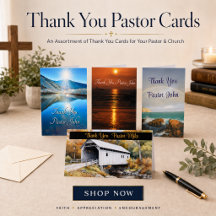 Thank You Pastor Cards