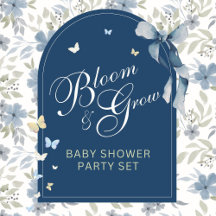 Bloom and Grow Baby Shower Party Set