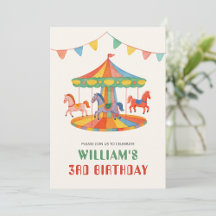 Adorable Carousel Birthday collection